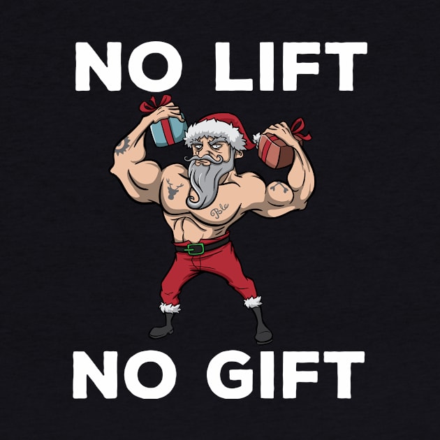 Workout Lifting Lifter Santa Claus Gym Christmas Fitness by TellingTales